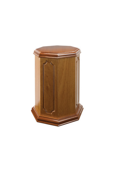 Solid Mahogany Casket Urn.